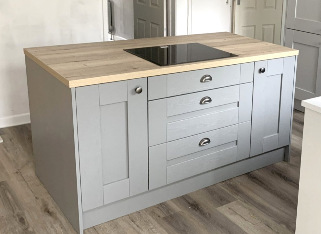 Kitchen Island Grey